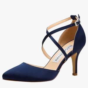 Women High Heel Pumps Straps Satin Wedding Bridal Evening Party Dress Shoes